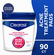 Clearasil Rapid Rescue Deep Treatment Pads 90ct 6 Pack, Acne Control