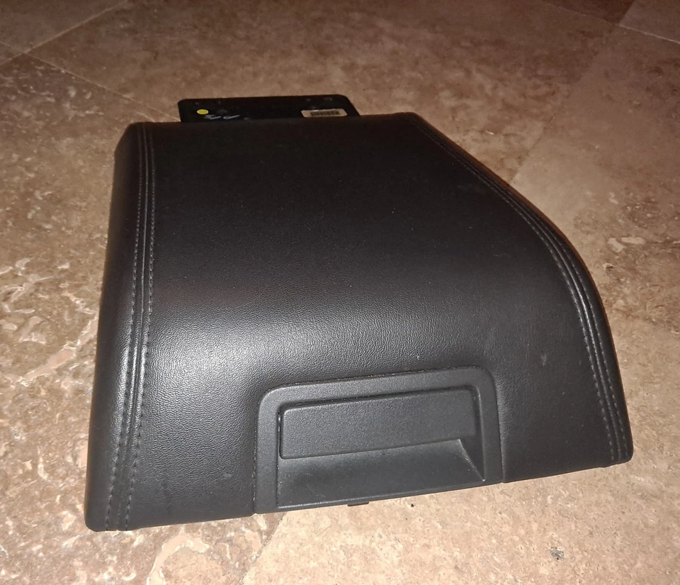 2007-2014 Lincoln Navigator Console Lid Cover Black Leather with Hinge - Image 4 of 4