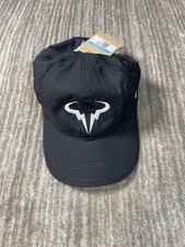 Nike Hat Cap Adjustable Mens One Size Black Rafa Nadal Dri-FIT Club FB5600-010