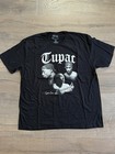 Tupac Amaru Shakur Graphic T-Shirt 2pac Tee Black/White Mens Size XXL — photo 1