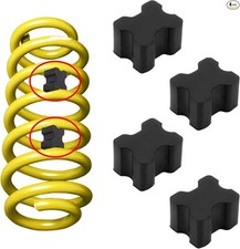 4PCS Car Coil Spring Spacers, Universal Rubber Lift Blocks Coil Spring Booster K