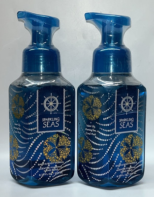 2 SPARKLING SEAS Bath & Body Works Gentle Foaming Hand Soap 8.75 oz