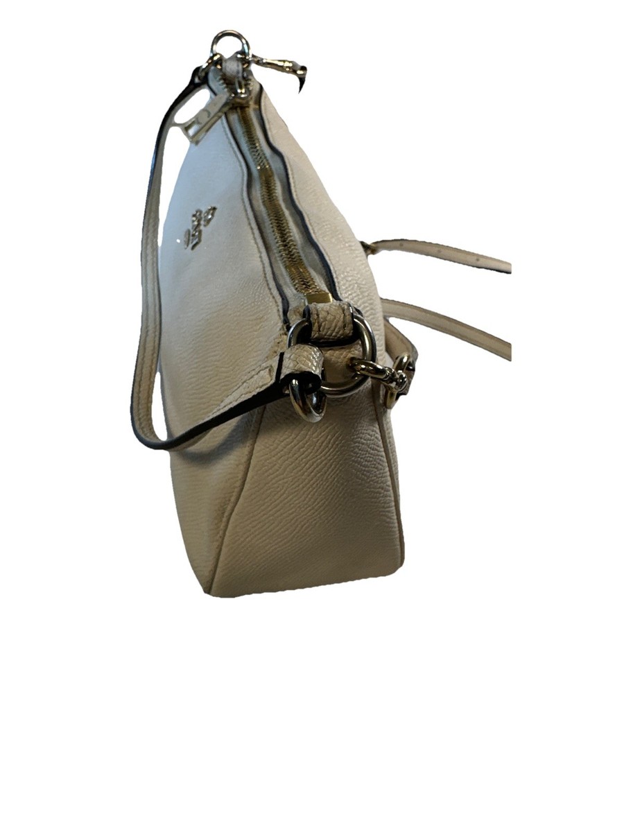 COACH #F25591 Top Handle Pouch in Crossgrain Leather Sz 8.75