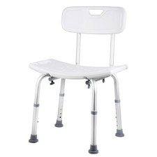 Shower Seat Bath Bench w/Back Adjustable Height 400lbs Inside Bathtub Chair