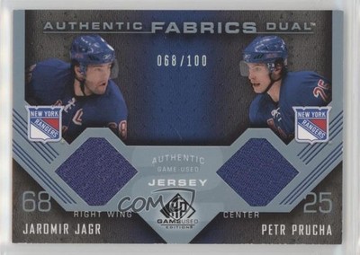 2007 SP Game Used Edition Authentic Fabrics Dual Jaromir Jagr Petr Prucha 1h0n
