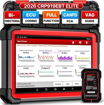 2026 LAUNCH X431 CRP919EBT Bidirectional Scan Tool CANFD Car Diagnostic Scanner