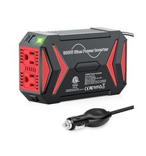 BESTEK 300W Pure Sine Wave Power Inverter - DC 12V to 110V AC Car Converter P...