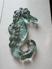 Vintage Murano glass? Seahorse wall hanger. Apprx 6" high.