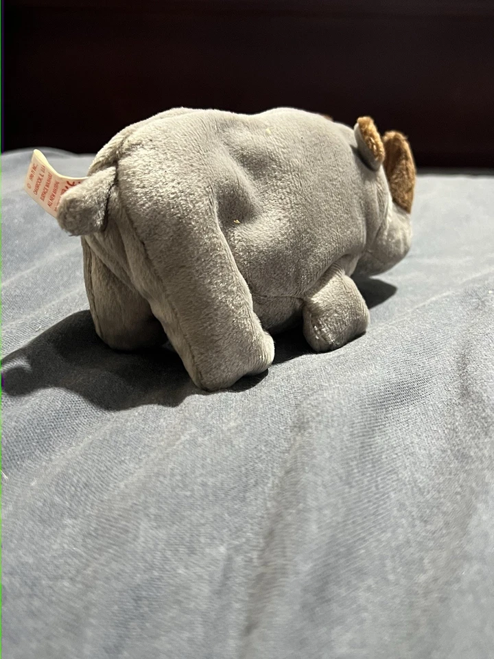Ty Beanie Baby Spike The Rhino W/ P.E. Pellets - Image 2 of 4