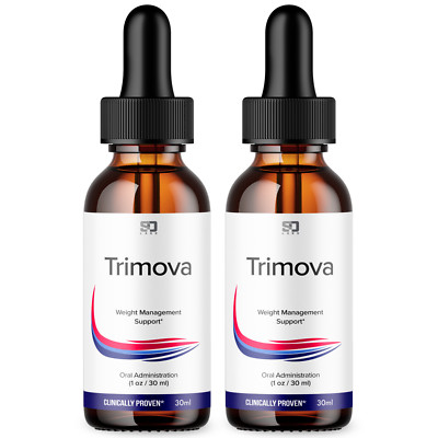 Trimova Metabolism Drops - Effective Weight Management for Men & Women (2 Pack)