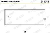 Glyco Pleuellager FüR Ford Sierra SchräGheck GBC 1.6 2.0 GBG 2.0I Cat