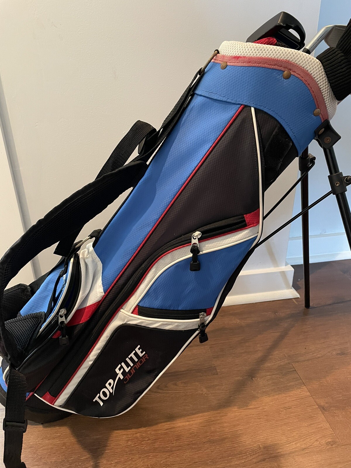 Top Flite Jr Golf Clubs Set of 5 Right Handed - Hybrid, 7, 9, SW, Putter w/ Bag