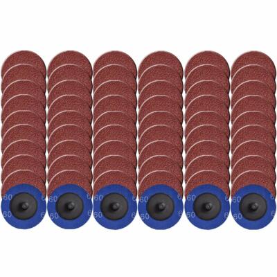 100PCS 2'' 60 Grit Quick Change Sanding Grinding Diss R-Type for Die Grinder