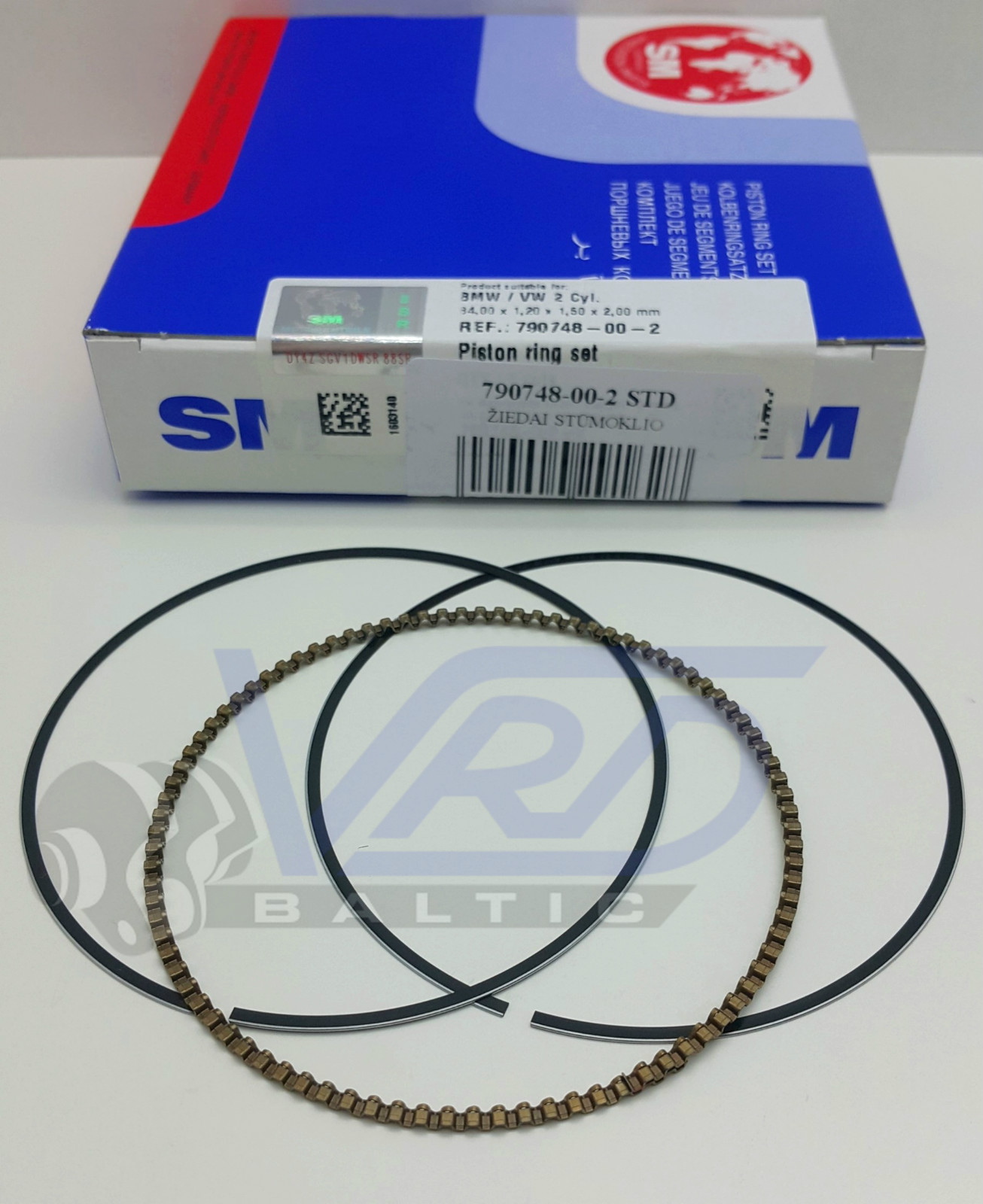 Piston rings set For BMW 325 330 525 530 730 X3 X5 Z3 Z4 2.5 3.0 M54B25