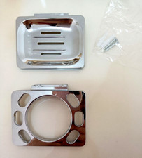 Wall Mounted Brushed Nickel Tooth Brush Tumbler Holder  Soap Dish Holder  NEW  