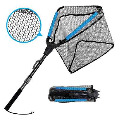Floating Fishing Net Aluminium Alloy Foldable Telescoping Net Retractable Handle