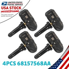 Set Of 4 Tpms Tire Pressure Sensor For Jeep Cherokee Dodge Ram 1500 68157568aa Set Of 4 Tpms Tire Pressure Sensor For Jeep Cherokee Dodge Ram 1500 68157568aa