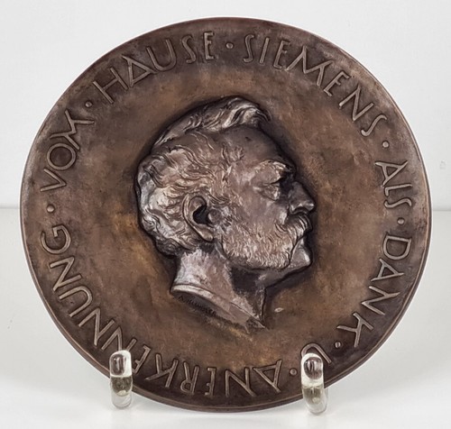Bronze Medaille signiert A. Klingler Siemens Originalschatulle O732 - Picture 9 of 9
