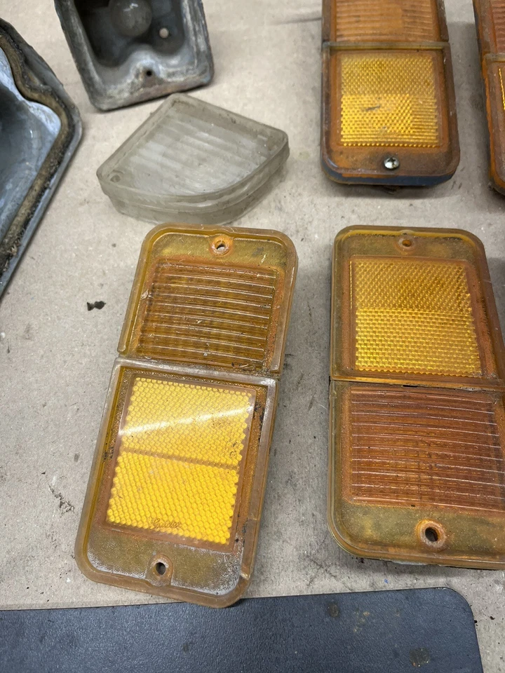 1967 1968 1970 1972 雪佛兰 GMC C10 K10 尾灯琥珀标记灯混合套装! — 第 3/4 张图片