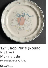 MARMALADE Goose 12” Platter Chop Plate•Vintage International China