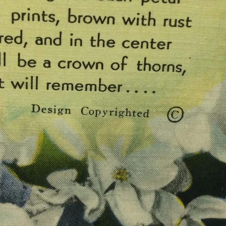 Vintage Postcard Legend Of the Dogwood Story Crucifixion - Image 4 of 4