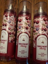 BATH AND BODY WORKS /  SWEETHEART CHERRY,   FINE FRAG MIST  X3