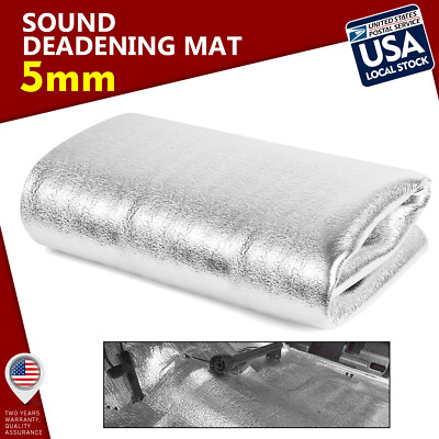 Silver 80''x39'' Automotive Sound Deadening Mat Heat Barrier Noise Proof Deadener