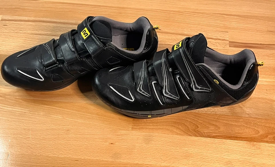 Zapatos de ciclismo Mavic para hombre 11 negros Ergofit 300124 Contagrip gran forma. Foto 4 de 4