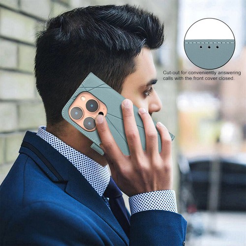 Magnetic Leather Wallet Phone Case for iPhone 16 Pro Max 16E 11 12 13 14 15 XR - 第 10/17 張圖片