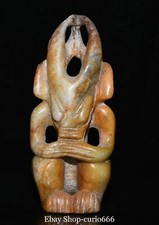 Chinese Hongshan Culture Natural Hetian Jade Sun God Helios Sun-God Pendant