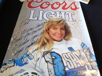 Signed Miss Coors Light Poster 1990 Jill Thompson 35