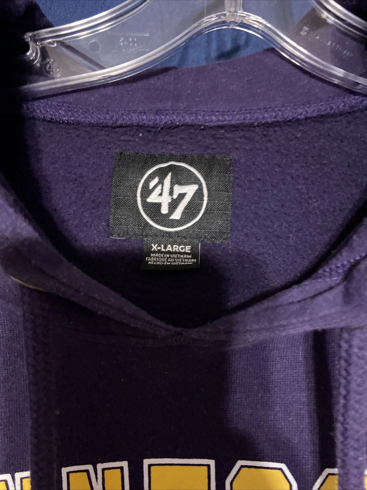 VETEMENTS Felpa con cappuccio viola adulto XL Minnesota Vikings 47