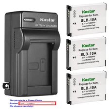 Kastar Battery Wall Charger for Samsung SLB-10A & Samsung L210 L310W M100 Camera