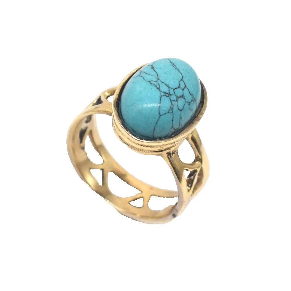 Brass Turquoise Jewelry for Men