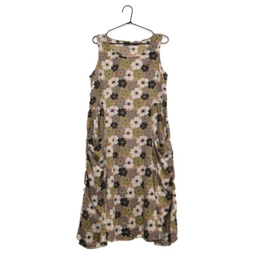 Gudrun Sjoden 100% Organic Cotton Floral Flower Two Pockets Dress Size M