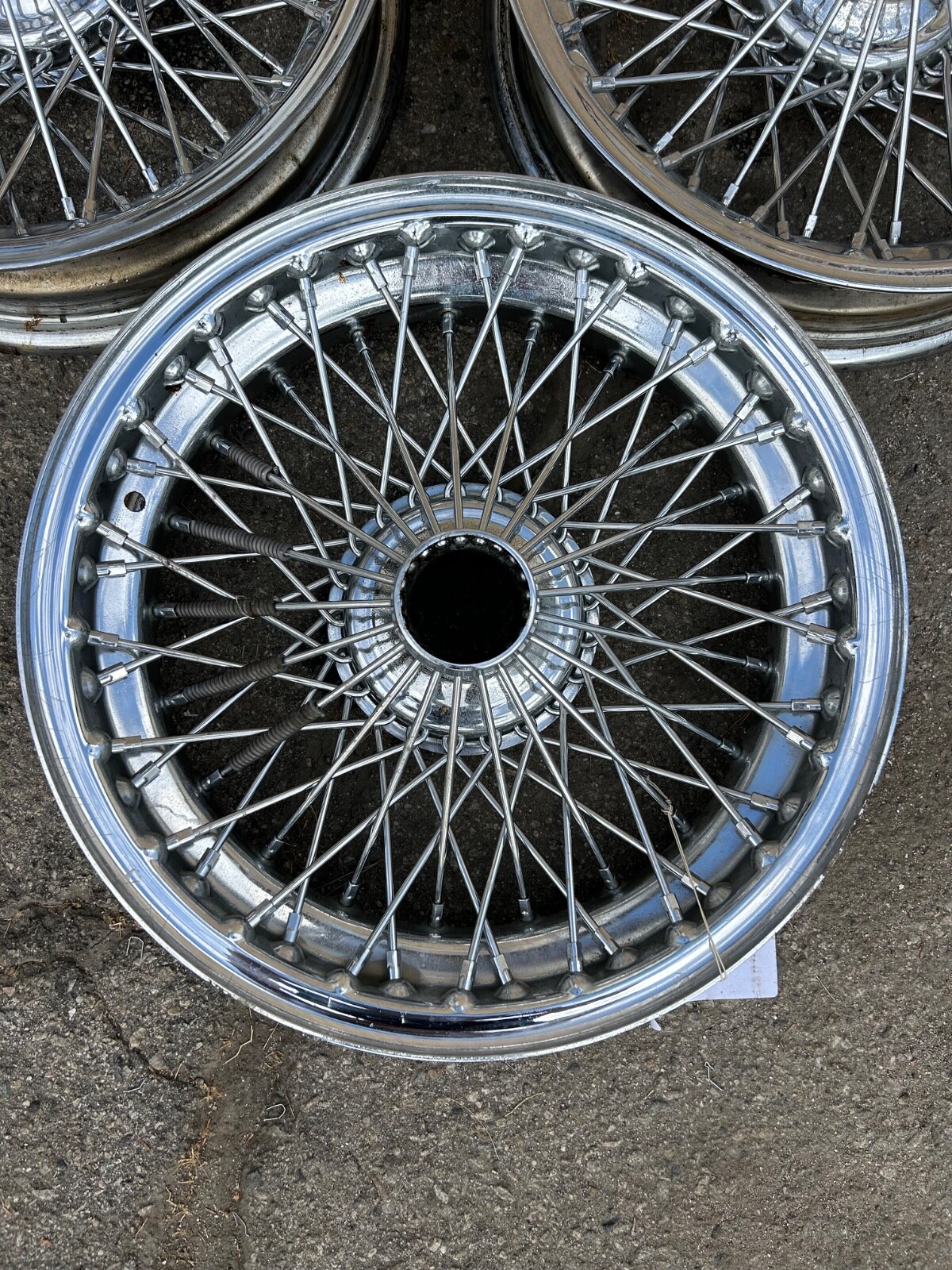 5 borrani wire wheels Bugatti type 57