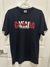 Vintage Canada Maple Leaf T-Shirt Large Single Stitch Spell Out FOTL