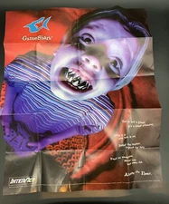 1997 GameShark Poster Promo Sega Saturn N64 Playstation Gaming Interact 16”x20” 