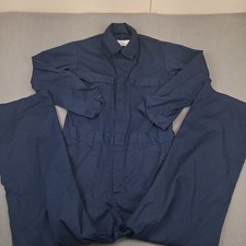 US Military Navy Blue Coveralls Utility Mens 40R Coverall Jumpsuit Mechanic