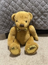 FAO Schwarz Teddy Bear Plush 160th Anniversary Brown 13.5" Monogram Stuffed Toy