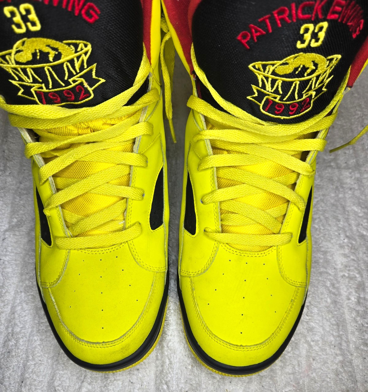 PATRICK EWING size 16 Eclipse Blazing Yellow/Red/… - image 9