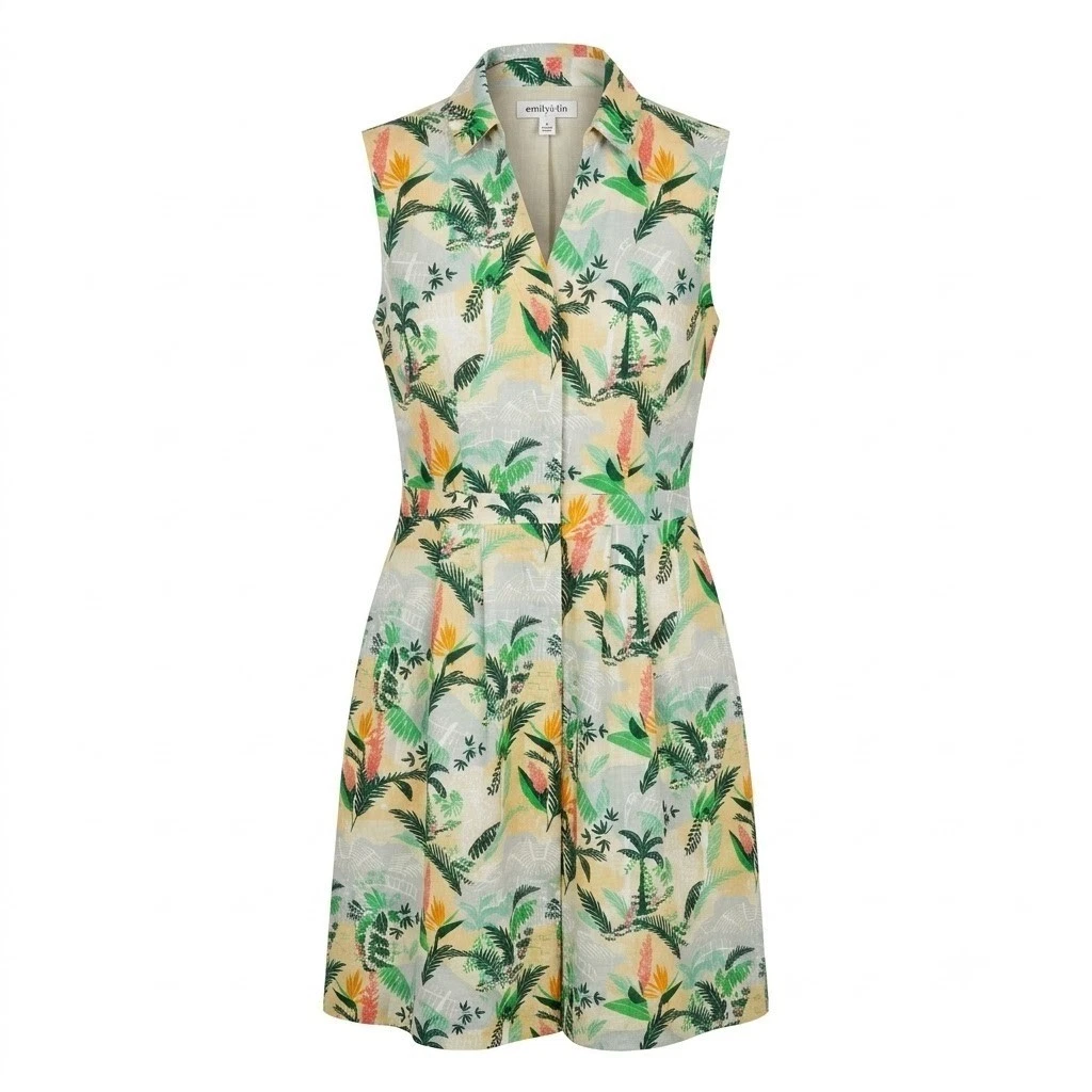 emily and fin green dress Emily and Fin Jasmine Dress Botanical Parakeets