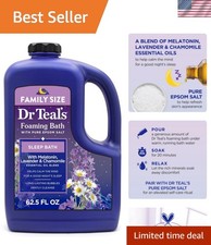62.5 fl oz Relaxing Epsom Salt Bath with Melatonin  Essential Oils for Sleep