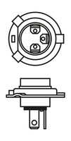 1X Bosch 1 987 302 049 GlüHlampe Fernscheinwerfer FüR Volvo Alfa Romeo Chrysler