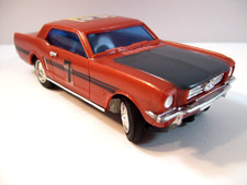 Ideal Motorific Ford Mustang Computer Car Battery Operated Slot Car Vintage 1965