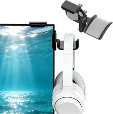 Monitor Stand for Headphones and Headsets, Clamp-On Adjustable Headset Holder Sp