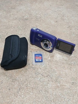  TESTED Vivitar Vivicam X018 10.1MP Digital Camera Purple Selfie Flip Screen