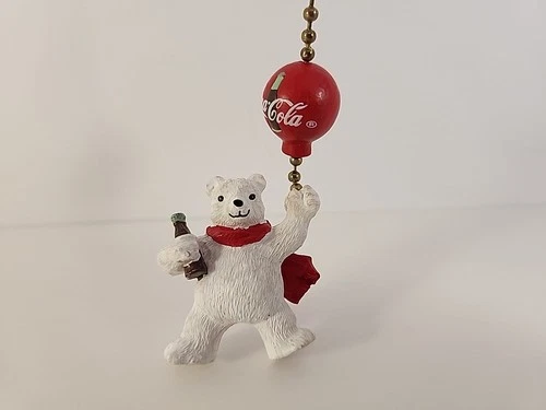 Vintage Coca Cola Polar Bear Pull Chain for Light or Ceiling Fan