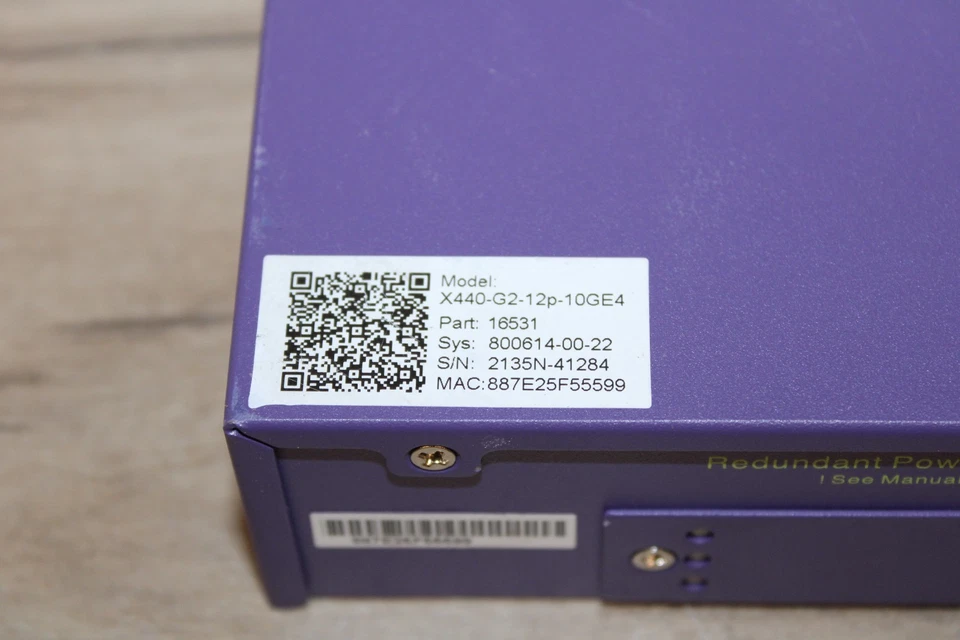 Extreme Networks Switch x440-G2-12P-10GE4 POE+ - Image 3 of 3