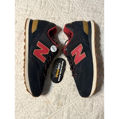 New Balance 574 Cordura Navy Red Gum Mens Wide Sneakers ML574OTD Size 13 2E